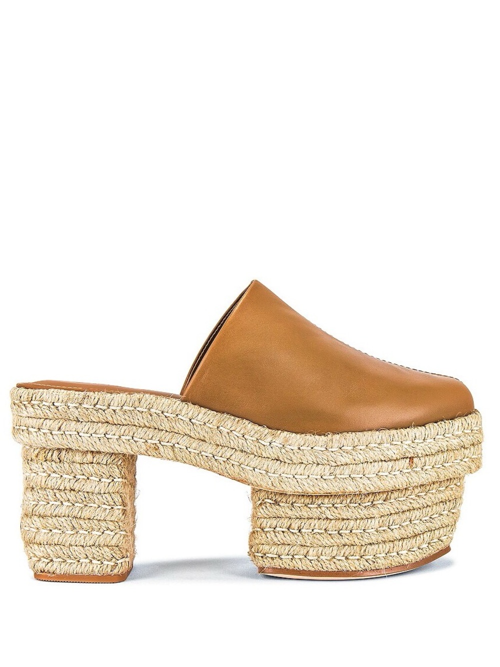{Cult Gia} Lia Leather Espadrille Platform Mules - Picture 13 of 16